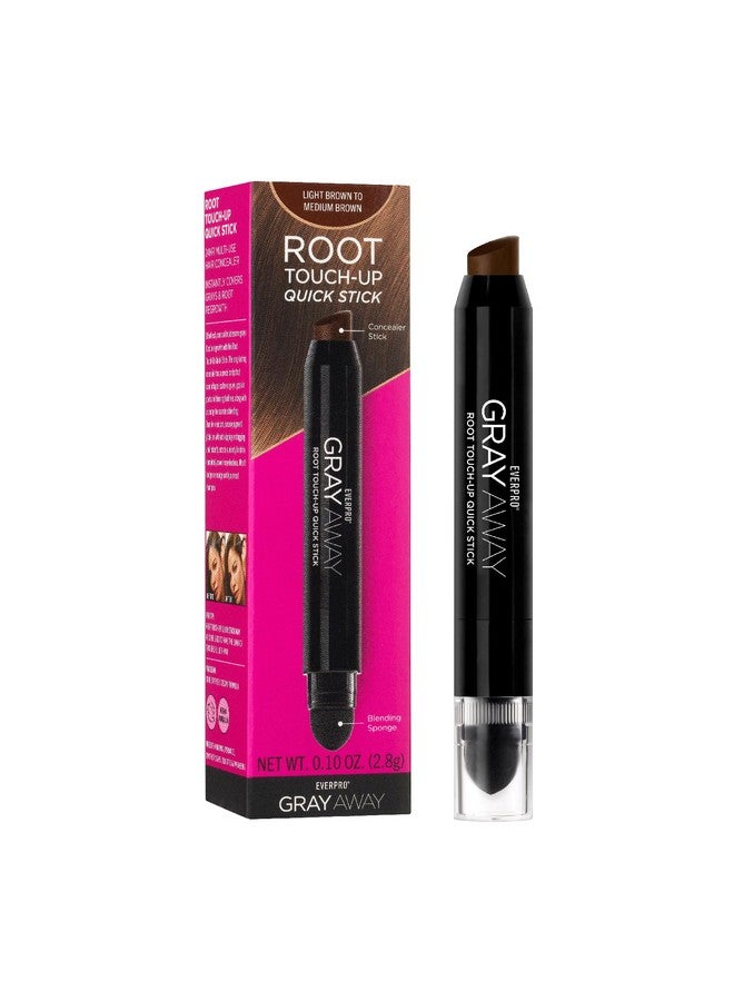Everpro Gray Away Root Touchup Quick Stick Light Brown 0.1 Oz - Image 1