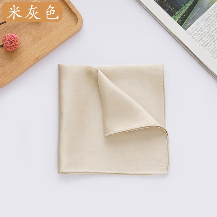 Supply Silk Handkerchief Suit Pocket Towel 100 Mulberry Silk Small Handkerchief Multi-Color Optional - Image 1