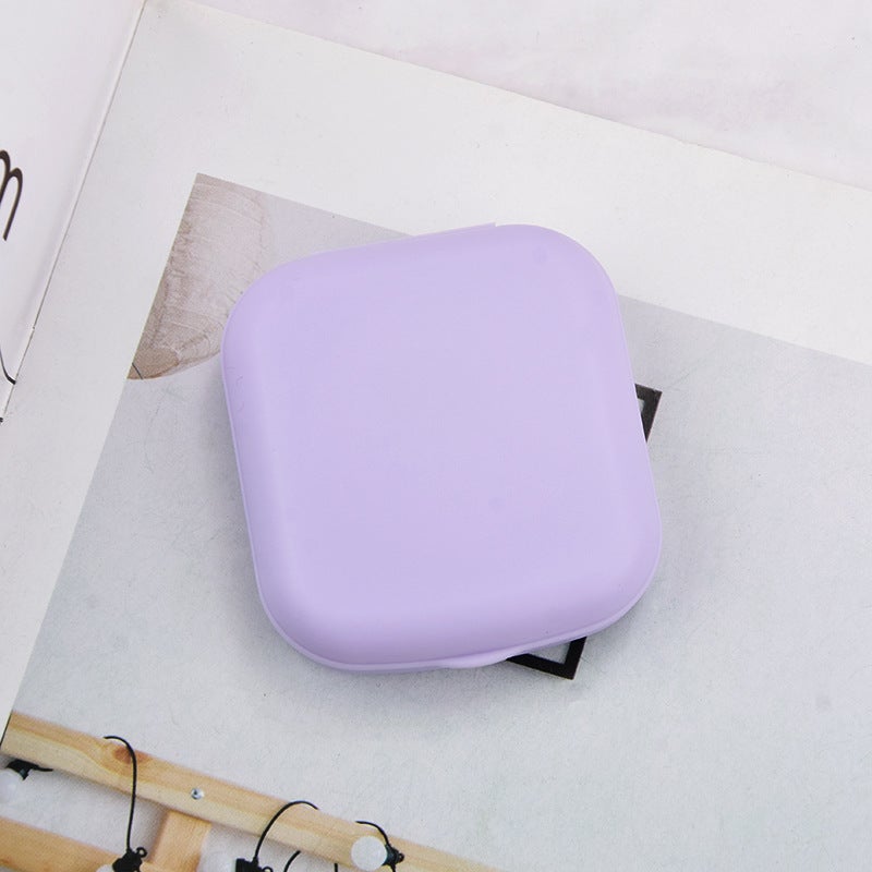 Chic Mini Portable DIY Candy-Colored Contact Lens Case 027 Purple 027 Purple