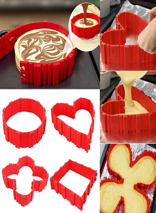 BLAPOXE nonstick 4PCS Silicone Cake Mold Cake Pan Magic Bake Snake DIY Baking Mould Tools - Design Your Cakes Any Shape - Image 4