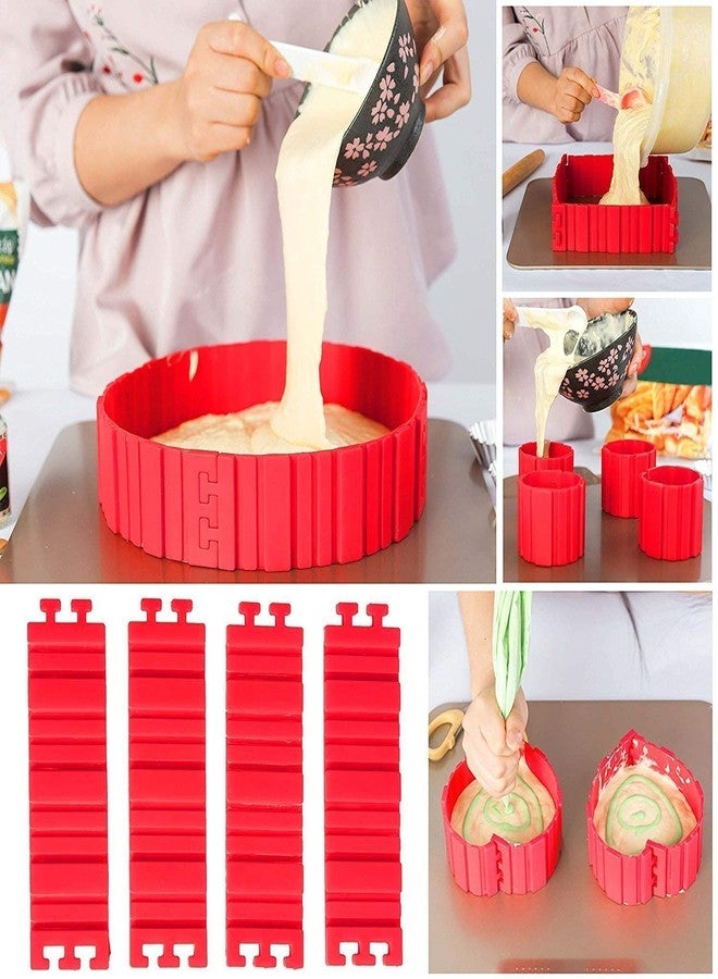 BLAPOXE nonstick 4PCS Silicone Cake Mold Cake Pan Magic Bake Snake DIY Baking Mould Tools - Design Your Cakes Any Shape - Image 3