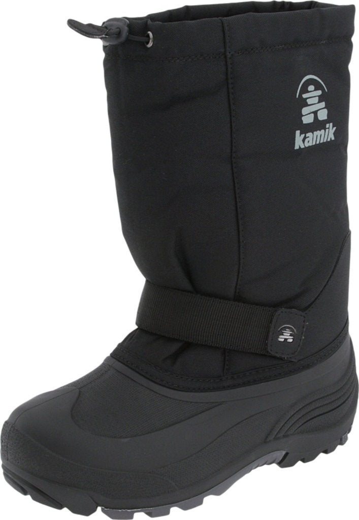 Kamik Big Kid's Rocket Insulated Winter Boots, Black - 7 - Image 2