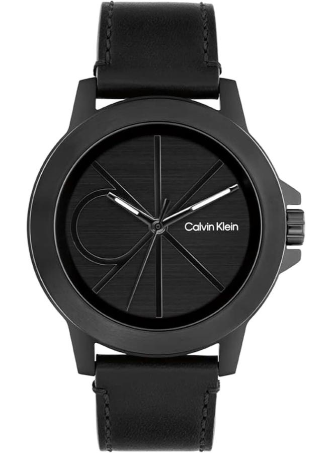 CALVIN KLEIN Multifunction Quartz analog Watch Leather Bracelet - Image 1