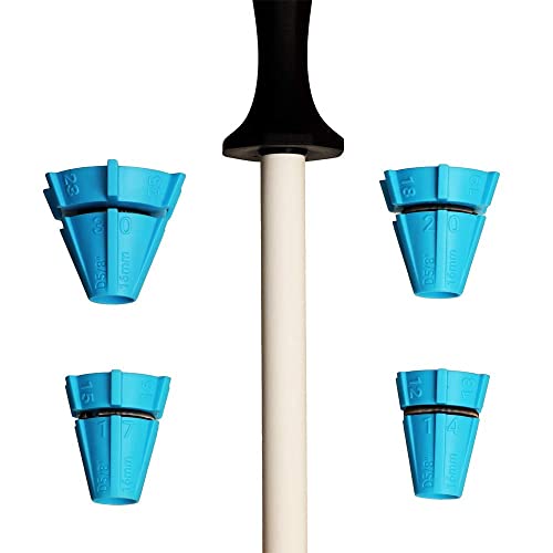 Wedgek HXT Ceramic Thick Sharpening Rod and Angle Guides, 11-Inch Shatter Resistant, White 1500 Grit - Image 1