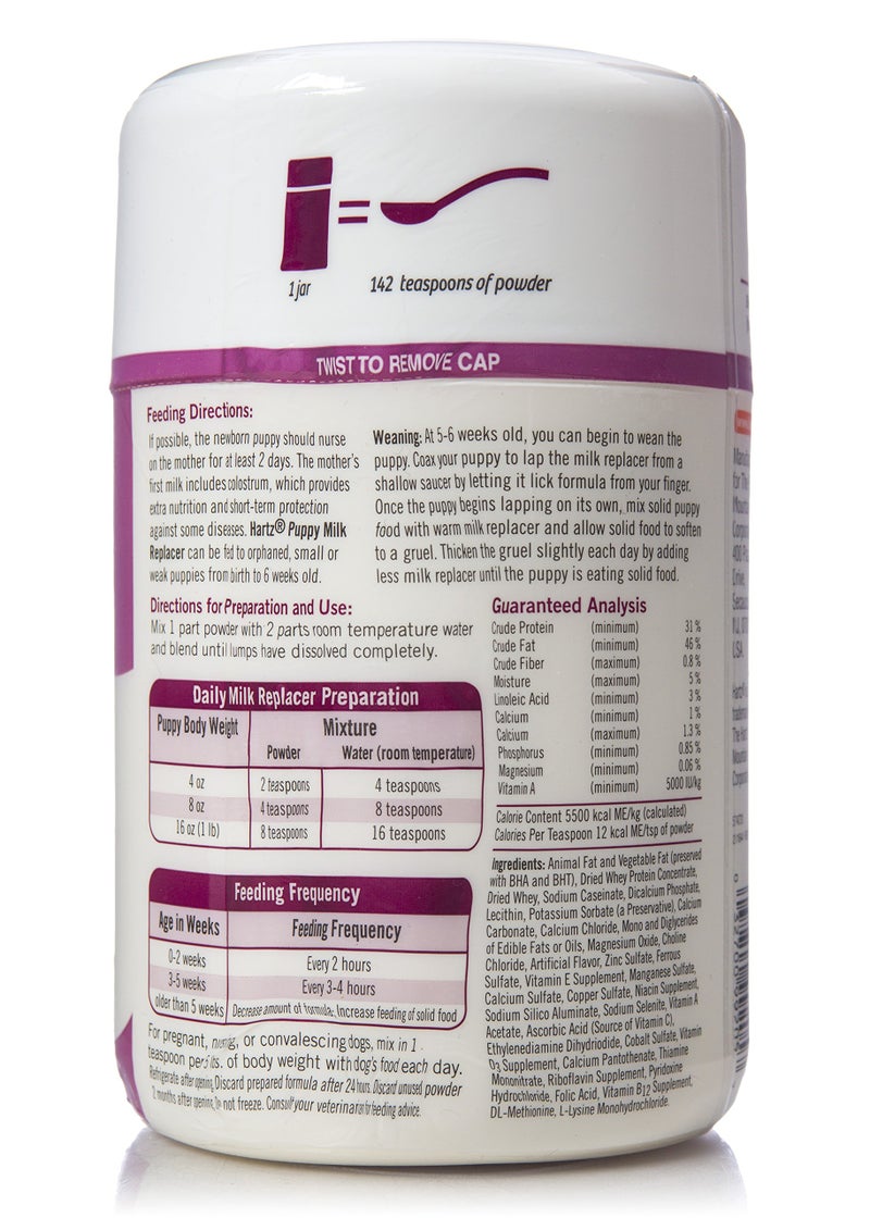 Hartz Powdered Puppy Milk Replacer - 12oz - Image 2