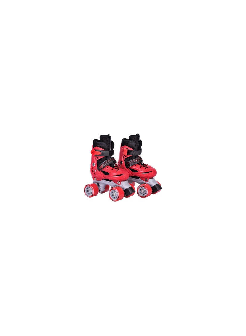 LIMOS Roller Skates Shoes Double Rows 4 Wheels with Adjustable Size AREA for Boys And Girls (Red M(35-38)) - Image 4