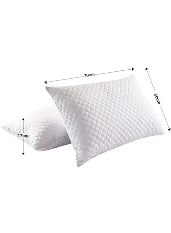 Tiba Set of 2 pcs, Captioned fiber pillow,800 GM, 50*70 cm - Image 4
