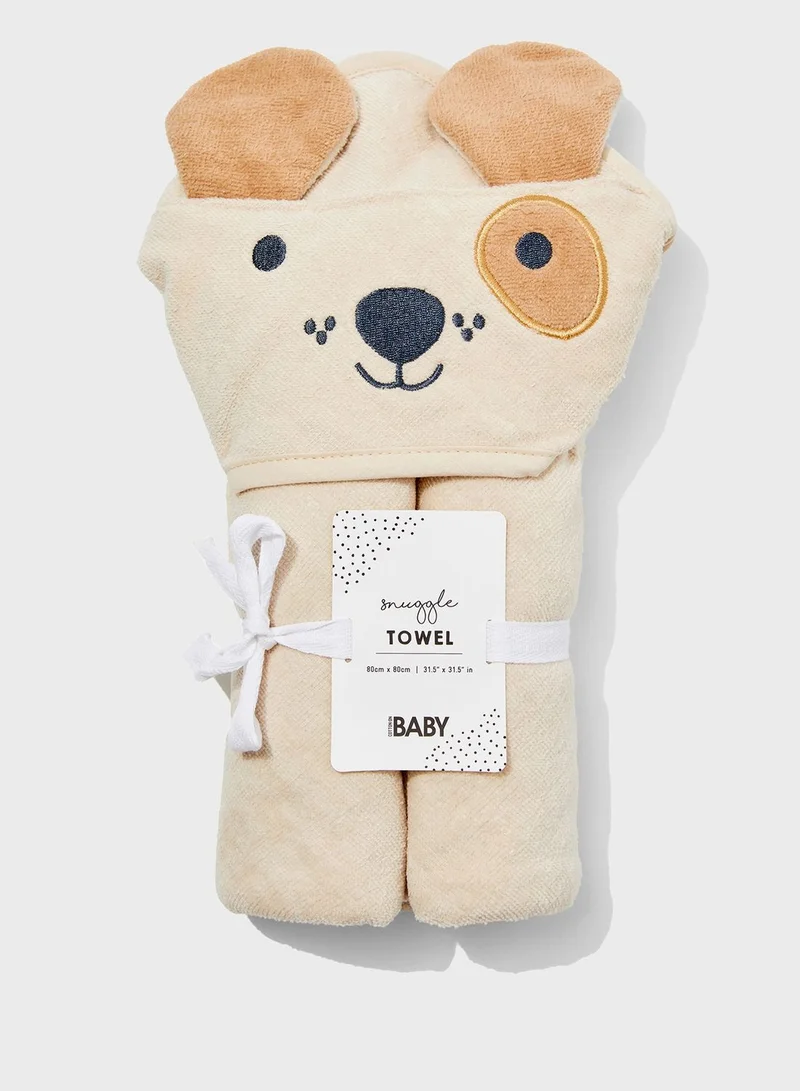 Cotton On Puppy Hooded Towel