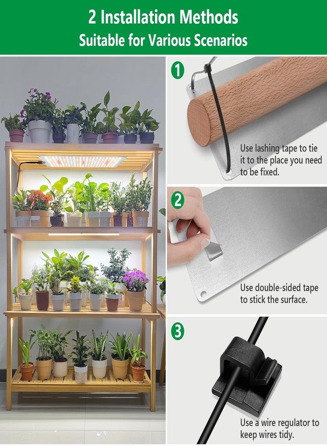 Aumtrly - Grow Light, Full Spectrum Under Cabinet, Plant Lights for Indoor Growing, 3 Panels, Lightweight Plant Light Panel with UL Adapter, Large Area Lighting, - Image 5