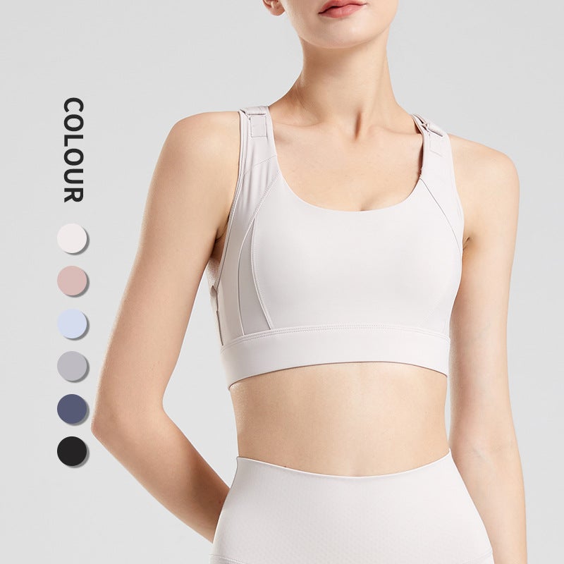 Plus Size Sports Underwear Breast Collection Women'S Beauty Back One-Piece Professional Shockproof Running Bra Yoga Fitness Vest Summer - Image 5