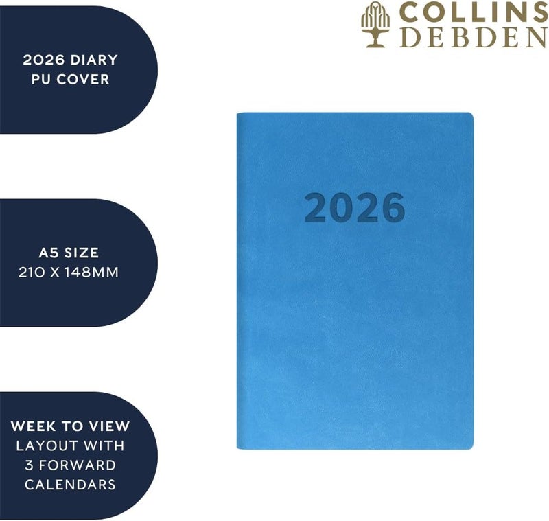 Collins - Edge Rainbow - 2026 12 Month Calendar Year Planner, Week-To-View Diary, A5 Soft Cover - Red (ED153.U15-26) - Image 5