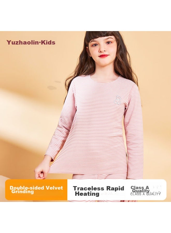 Yuzhaolin Children's Autumn Underwear Set, Boys' And Girls' Thermal Underwear For Fall And Winter, Seamless Base Layer Sleepwear For Toddlers And Older Children - Image 2