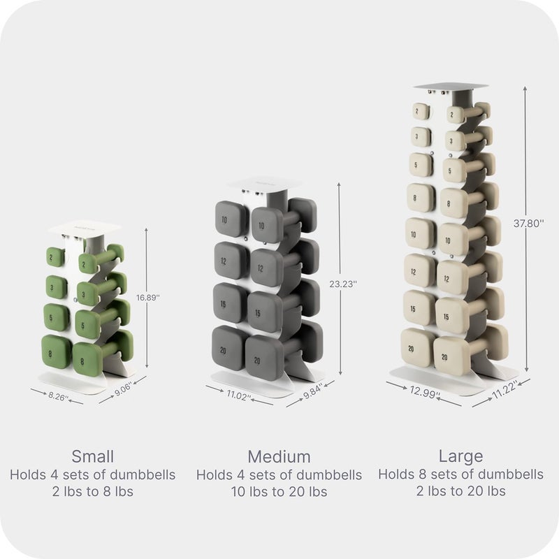 WeGym Dumbbell Racks, Space Saving Solution, Sturdy Cast Iron, Home Workout Storage, Heavy Weights Bearing, Home Strength Training - Image 2
