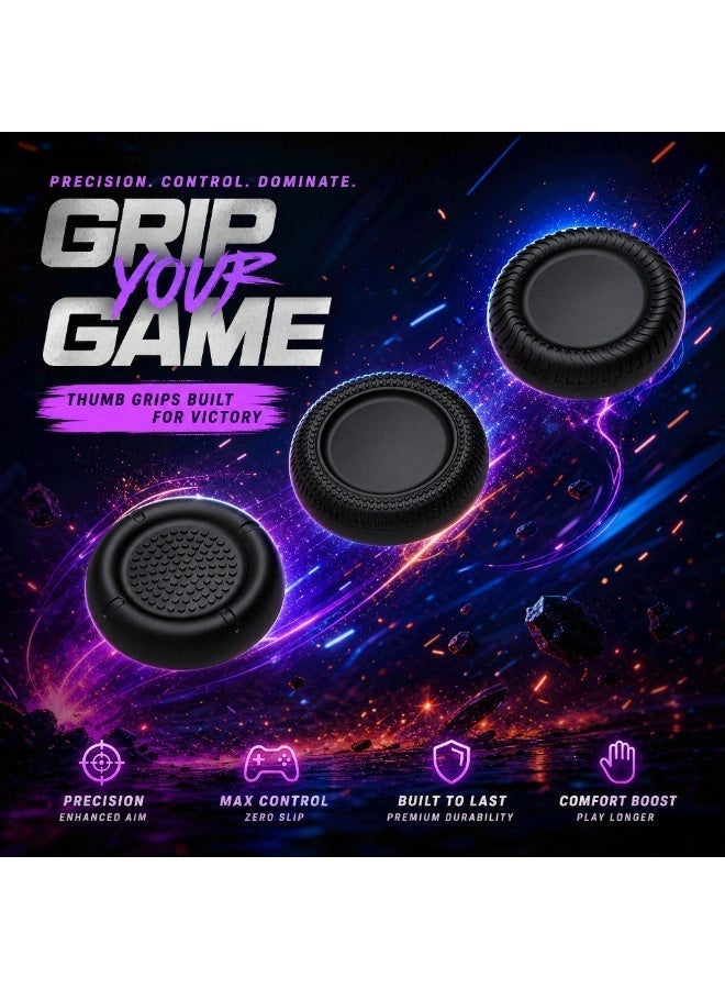 دوبي فوميس الكترونيكس أغطية سيليكون لأزرار التحكم (Thumb Grips) من DOBE لأجهزة PS5 / PS4 - عبوة من 6 قطع مانعة للانزلاق - Image 4