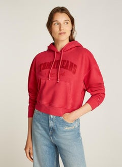 TOMMY JEANS Logo Drawstring Hoodie  - Image 1