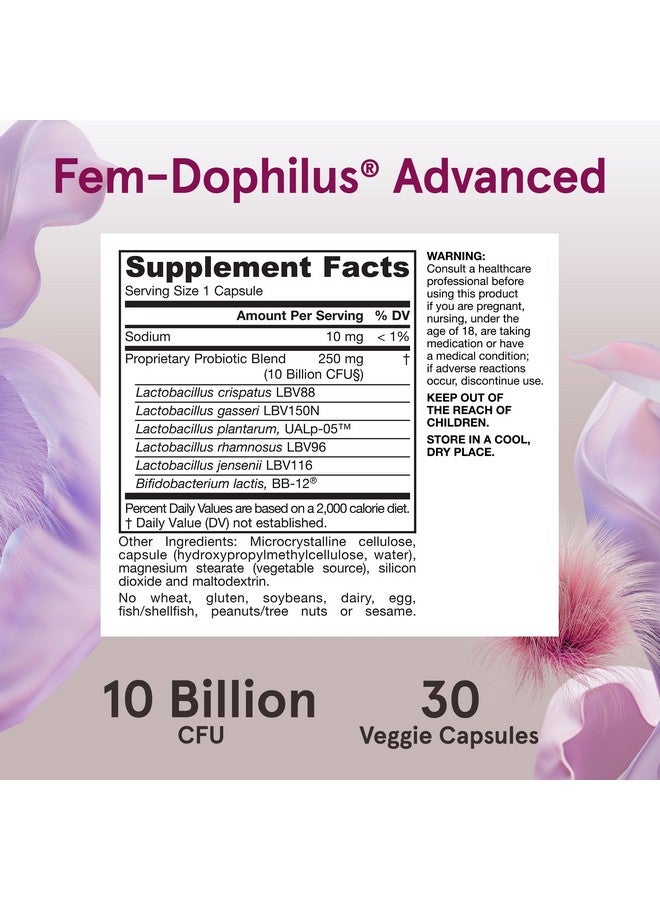 جارو فورملاز بروبيوتيك جارو فورميولاز فيم دوفيلوس للنساء - 10 مليارات وحدة تشكيل مستعمرة، بروبيوتيك مهبلي للنساء، يدعم المهبل والمسالك البولية والجهاز الهضمي، 30 كبسولة - Image 5