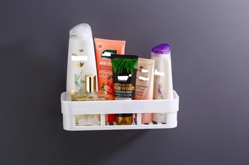 DarkShri Plastic Wall Shelves Kitchen Bathroom Self-Adhesive Sticker Hooks Multipurpose Bathroom/Kitchen Corner Wall Mount Holder Bathroom Storage Rack Box Strong Organizer Accessories(pack of 4) 5544 - Image 4