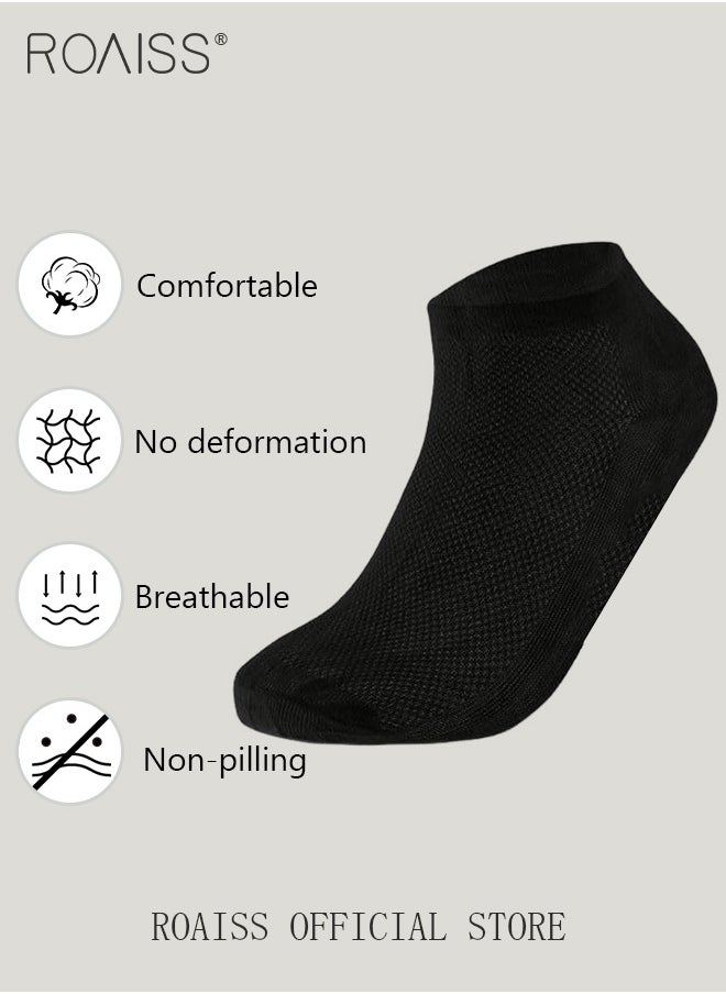 roaiss 5 Pairs Disposable Compressed Socks for Women and Men Portable Throwaway Cotton Short Socks Sweat Absorbent and Breathable Ankle Sock for Sports Business or Travel  - Image 3