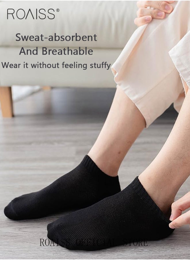 roaiss 5 Pairs Disposable Compressed Socks for Women and Men Portable Throwaway Cotton Short Socks Sweat Absorbent and Breathable Ankle Sock for Sports Business or Travel  - Image 2