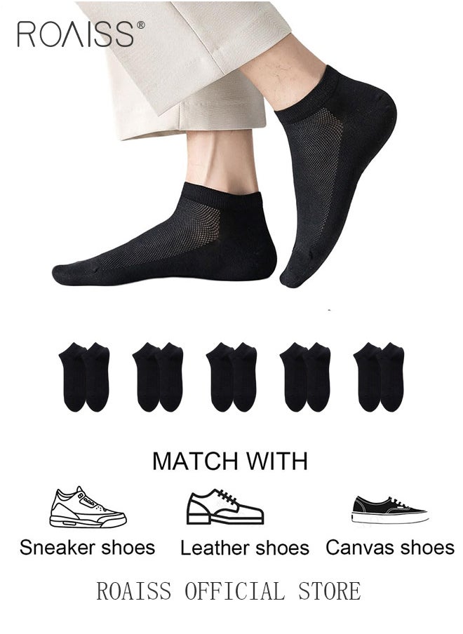 roaiss 5 Pairs Disposable Compressed Socks for Women and Men Portable Throwaway Cotton Short Socks Sweat Absorbent and Breathable Ankle Sock for Sports Business or Travel  - Image 5