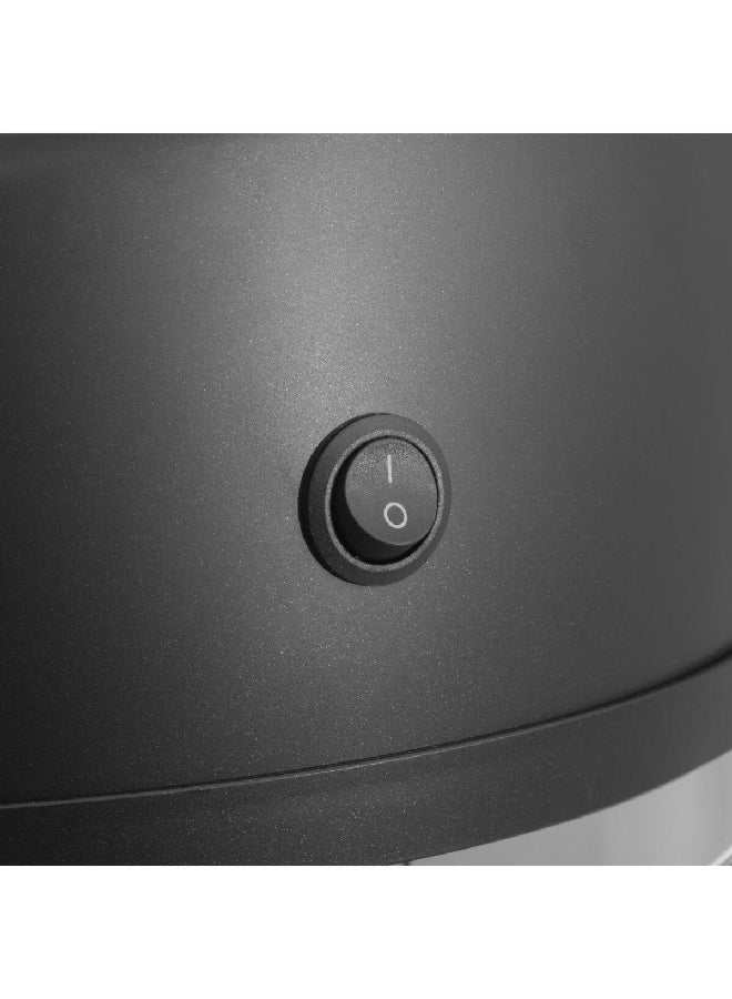 Five Simply Smart Automatic Open and Closing Round Sensor Trash Bin Silver and Black 57 L 186225 - Image 3