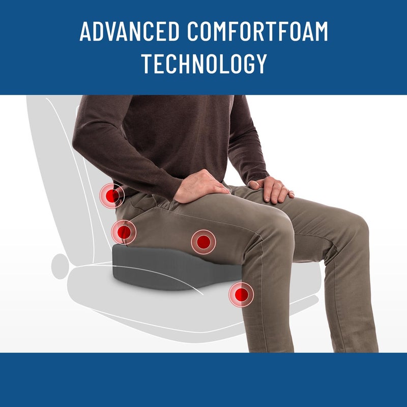 Everlasting Comfort Doctor Recommended Memory Foam Seat Cushions for Office Chairs - HSA FSA Eligible Tailbone Pain Relief Cushion, Sciatica & Back Support, Office Chair Cushion & Car Seat Cushion - Image 3