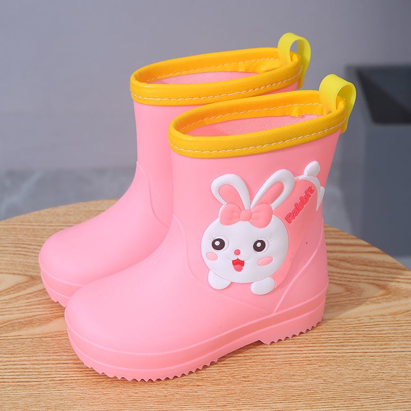Children'S Rain Boots Girls' Non-Slip Children'S Children'S Baby Boys Children'S Girls' Women'S Rain Boots Student Girls' Water Shoes - Image 1