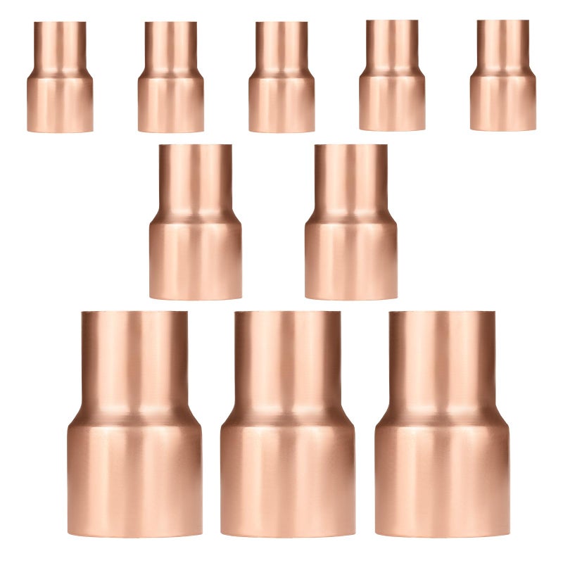 EFIELD Pack of 10 EFIELD 34 X 12 Copper Coupling Reducer Cx C Sweat Connection LF Copper Plumbing Fittings34X12COPPER035 - Image 2
