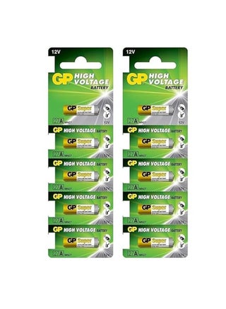 10-Pieces GP Super 27A High Voltage 12V Alkaline Batteries - pzsku/Z57B3CF3632EAB7AB747FZ/45/_/1707842123/6197a8ad-eed0-4ea1-8df3-c1f411cd4ec7