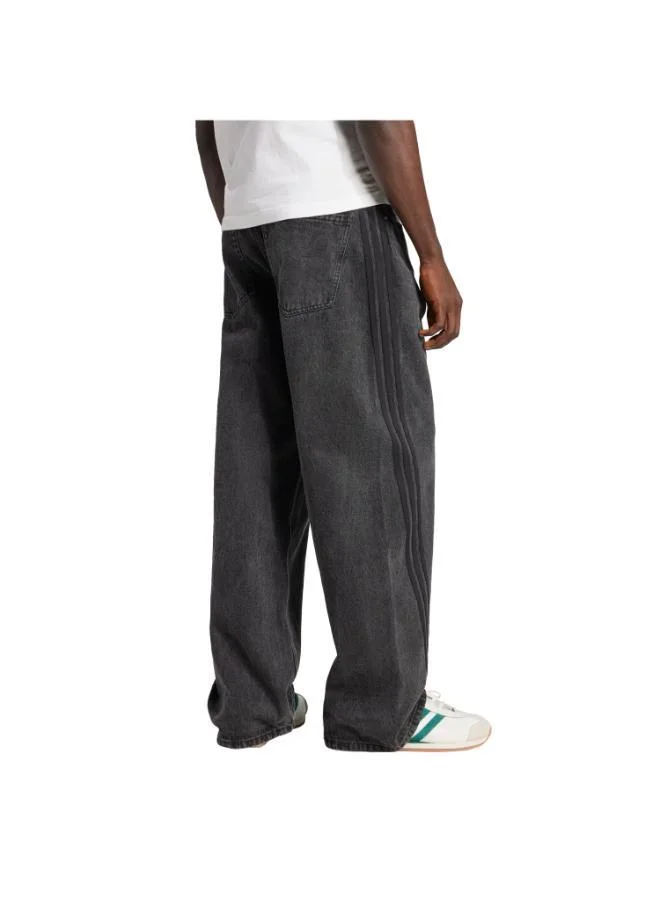 Adidas Originals BLACK Adilenium Season 3 Loose Fit Denim Trousers for Men | Best Price UAE