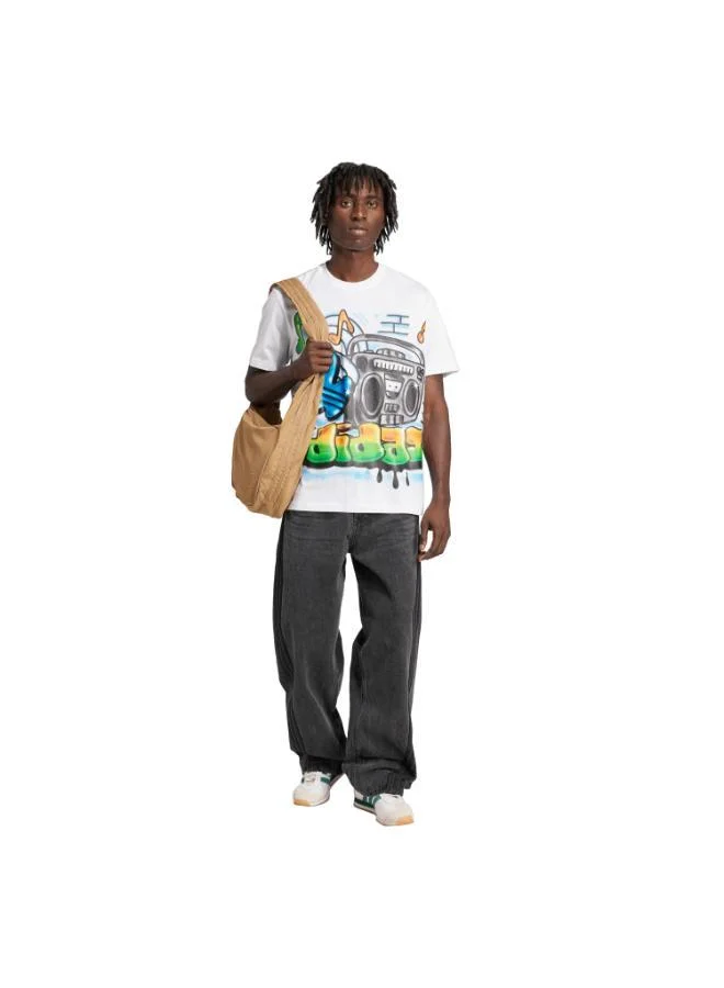Adidas Originals BLACK Adilenium Season 3 Loose Fit Denim Trousers for Men | Best Price UAE