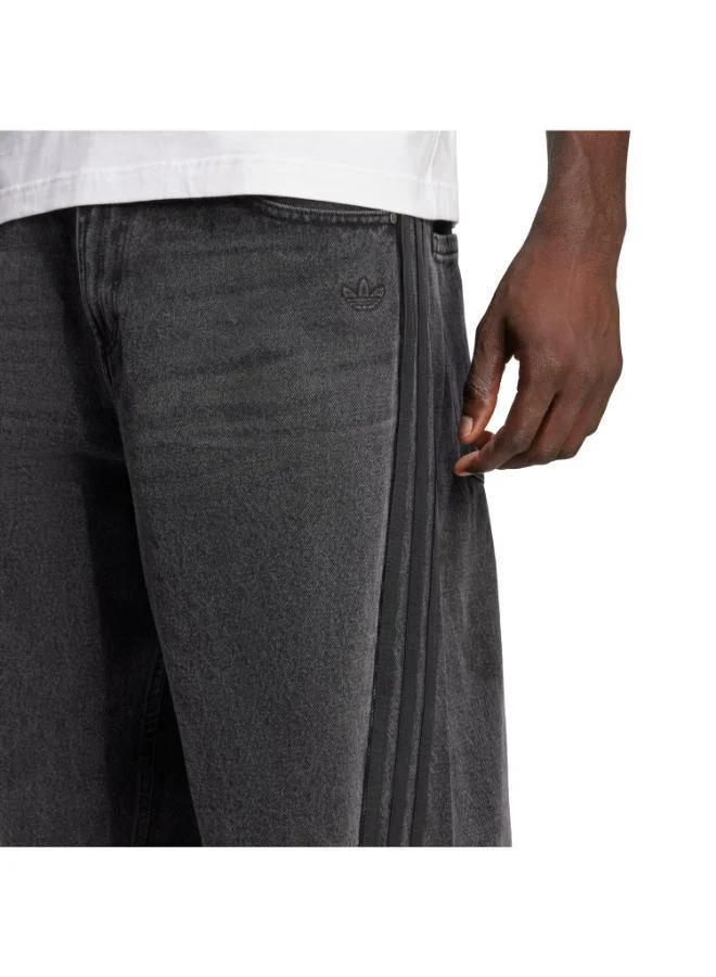 Adidas Originals BLACK Adilenium Season 3 Loose Fit Denim Trousers for Men | Best Price UAE