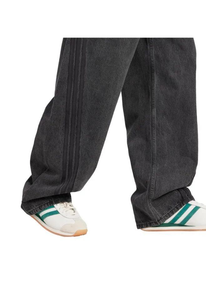 Adidas Originals BLACK Adilenium Season 3 Loose Fit Denim Trousers for Men | Best Price UAE
