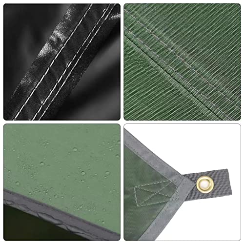 Wind Tour Portable Multifunctional Outdoor Camping Traveling Awning Backpacking Tarp Sunshade Lightweight UV Protection and PU 3000mm Waterproof Rain Fly Tarp Shelter (118 * 118 inches) - Image 3