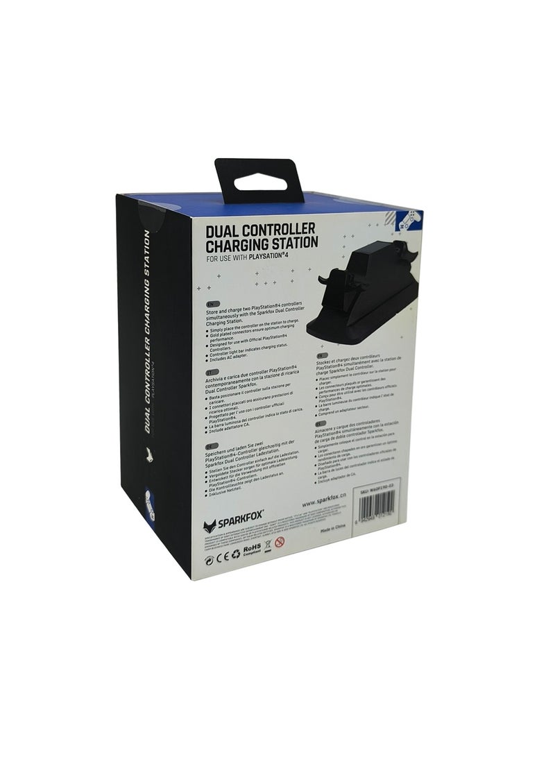 SPARKFOX Dual Controller Fast Charging Station for Dualshock 4 Controller PlayStation 4 (PS4) - Image 5
