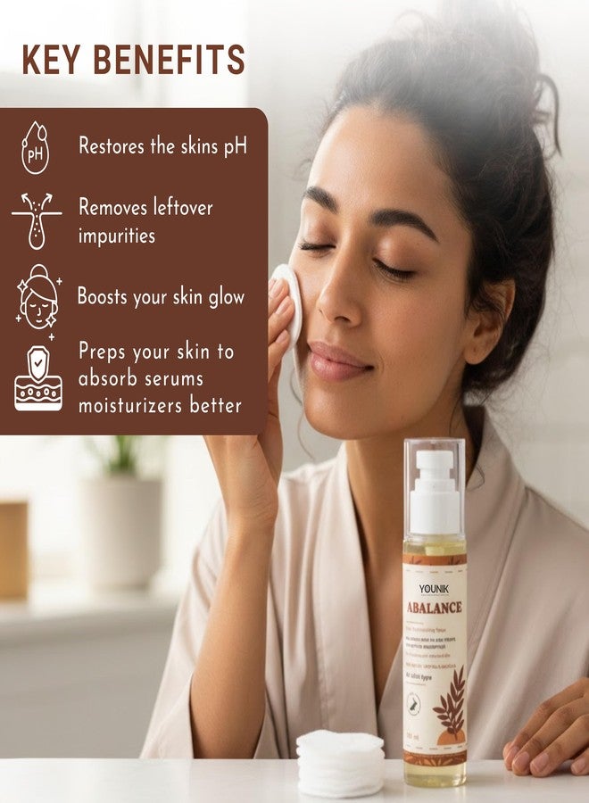 Younik Abalance Glow Replenishing Toner for Face, 100ml | Hydrating & Refreshing Facial Toner for Smooth Glowing Skin | Daily Skin Balancing Toner for Men & Women | Lightweight Skincare Mist - Image 3