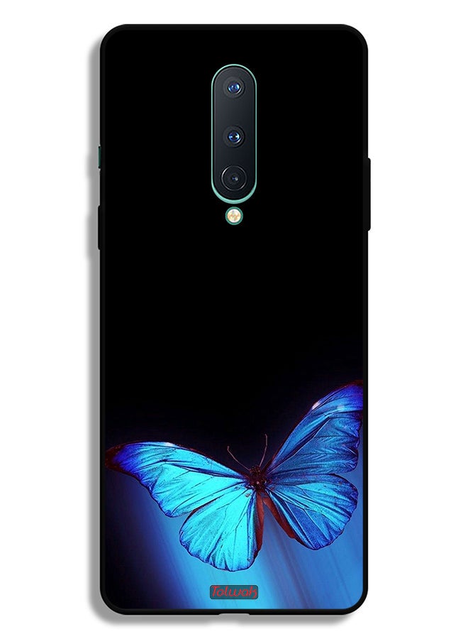 Tolwak OnePlus 8 Protective Case Cover Butterfly Art - Image 2