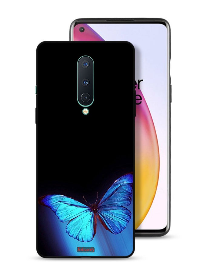 Tolwak OnePlus 8 Protective Case Cover Butterfly Art - Image 1