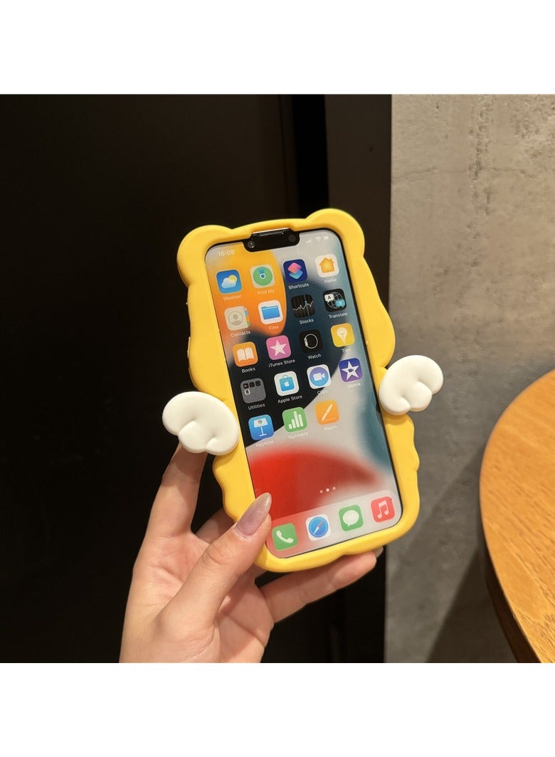 عام حافظة هاتف ريترو ثلاثية الأبعاد لطيفة لهاتف آيفون 15، حافظة هاتف كرتونية من السيليكون الناعم بشخصيات نسائية مراهقة للأطفال، شخصيات نسائية مبدعة - Image 4