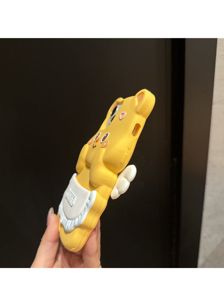 عام حافظة هاتف ريترو ثلاثية الأبعاد لطيفة لهاتف آيفون 15، حافظة هاتف كرتونية من السيليكون الناعم بشخصيات نسائية مراهقة للأطفال، شخصيات نسائية مبدعة - Image 3