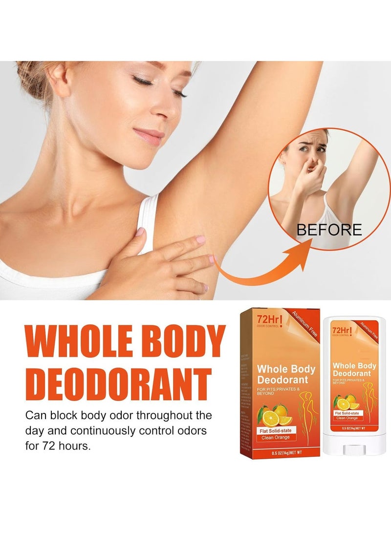 EELHOE Body Deodorant, 72 Hour Odor Control -Fruit Scents Body Deodorant - Smooth Deodorant Stick - Aluminum Free, Sweat & Odor Protection Antiperspirant Deodorant, All Day Odor Control Freshness 1PCS - Image 2