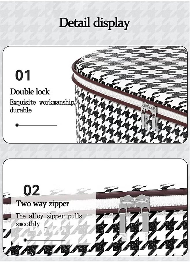 Generic - Clothes Storage Box, Large Capacity Storage Bag, Storage Box With Double Side Handles, Two-Way Zipper Clothing And Quilt Storage Bag, Wardrobe Storage Box, Thickened Storage Bag, Suitable For Clothes, Blankets, Quilts, Sheets, Pillows And Toys, Etc. (140 Liters) - Image 1