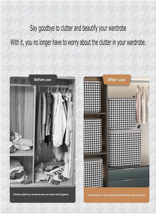 Generic - Clothes Storage Box, Large Capacity Storage Bag, Storage Box With Double Side Handles, Two-Way Zipper Clothing And Quilt Storage Bag, Wardrobe Storage Box, Thickened Storage Bag, Suitable For Clothes, Blankets, Quilts, Sheets, Pillows And Toys, Etc. (140 Liters) - Image 1