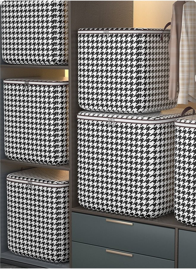Generic - Clothes Storage Box, Large Capacity Storage Bag, Storage Box With Double Side Handles, Two-Way Zipper Clothing And Quilt Storage Bag, Wardrobe Storage Box, Thickened Storage Bag, Suitable For Clothes, Blankets, Quilts, Sheets, Pillows And Toys, Etc. (140 Liters) - Image 1
