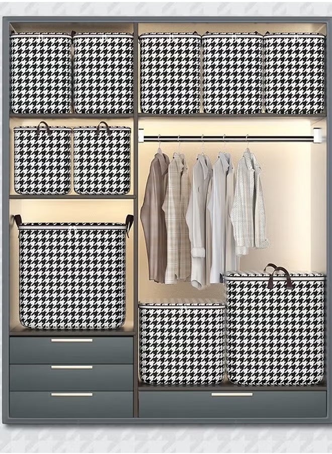 Generic - Clothes Storage Box, Large Capacity Storage Bag, Storage Box With Double Side Handles, Two-Way Zipper Clothing And Quilt Storage Bag, Wardrobe Storage Box, Thickened Storage Bag, Suitable For Clothes, Blankets, Quilts, Sheets, Pillows And Toys, Etc. (140 Liters) - Image 1