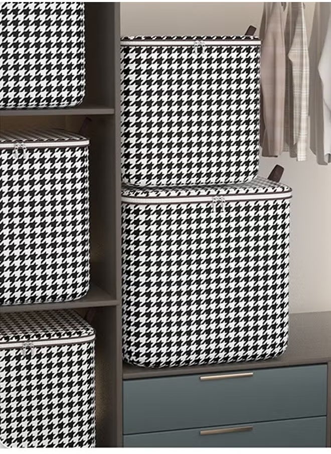 Generic - Clothes Storage Box, Large Capacity Storage Bag, Storage Box With Double Side Handles, Two-Way Zipper Clothing And Quilt Storage Bag, Wardrobe Storage Box, Thickened Storage Bag, Suitable For Clothes, Blankets, Quilts, Sheets, Pillows And Toys, Etc. (140 Liters) - Image 1