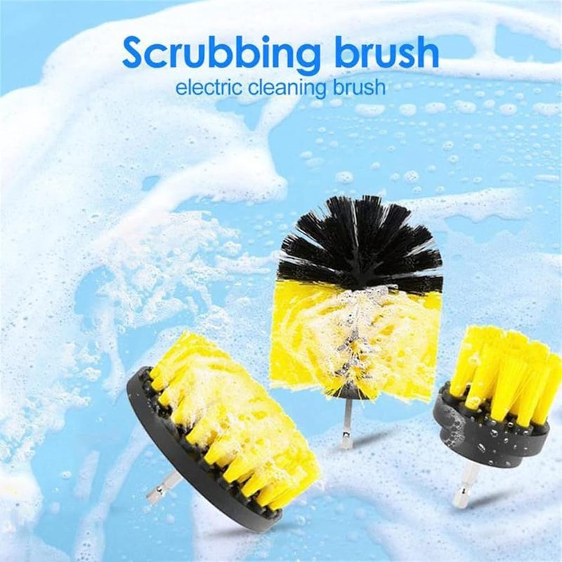 Eacam 12PCS/SET Electric Drill Brush Scrub Pads Kit Power Scrubber Cleaning Kit Cleaning Brush Scouring Pad for Carpet Glass Car Clean - Image 3