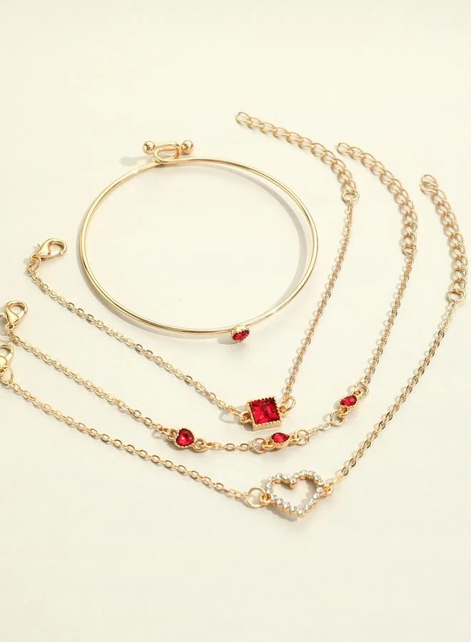 تايك تو مجموعة من 4 أساور يد كاجوال