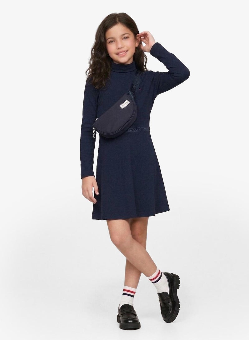 TOMMY HILFIGER Kids Essential Skater Dress - Image 4
