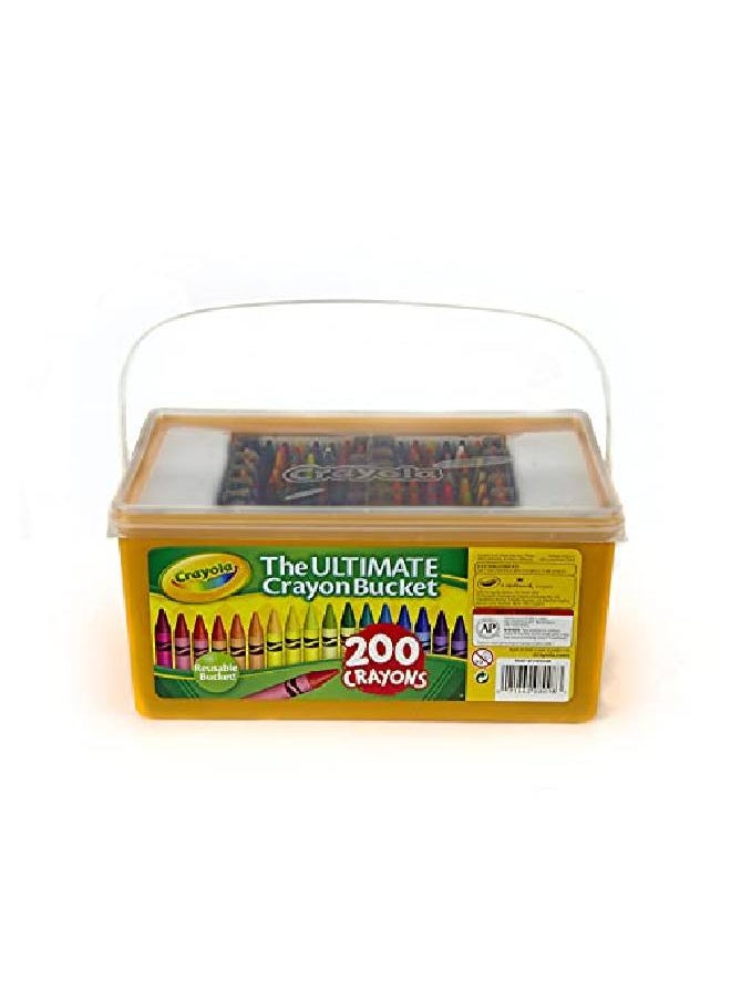 Crayola - Ultimate Crayon Bucket 200 Crayons Duplicates Of Favorite Colors Gift For Kids - Image 1